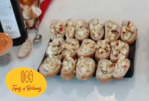 Tapas dulces de manzana